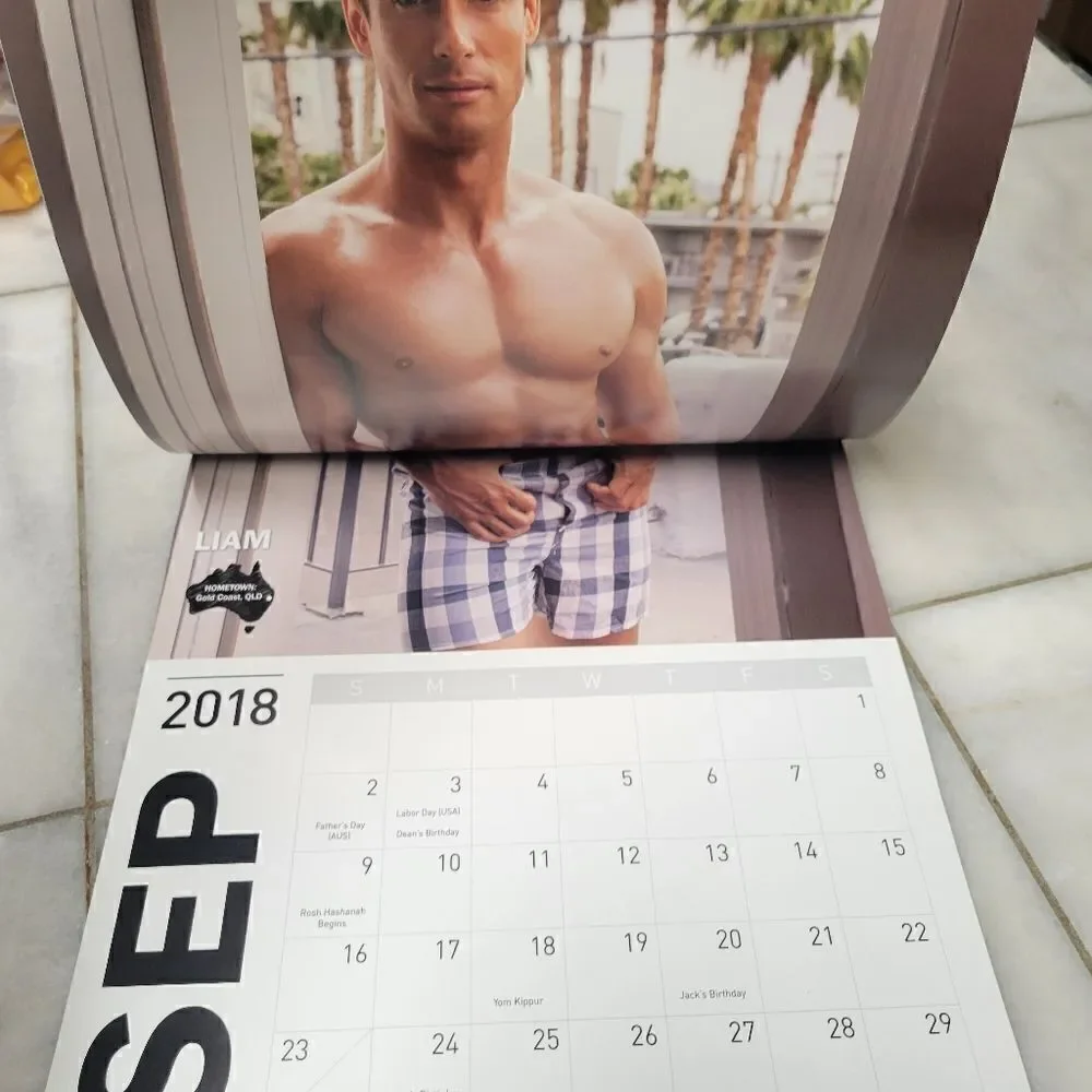 Thunder from Down Under Roadtrip to Vegas 2019 Wall Calendar